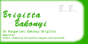 brigitta bakonyi business card